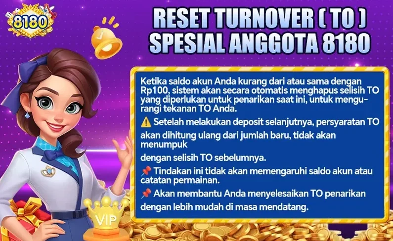 RESET TURNOVER (TO) SPESIAL ANGGOTA 8180
